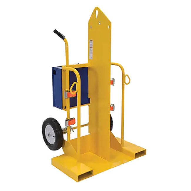 Welding Cylinder Torch Cart, Pneumatic Wheels, 24