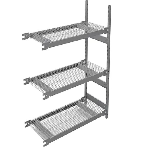 Wide Span Storage Shelving, Steel, Boltless, 1340 lbs. Capacity, 42