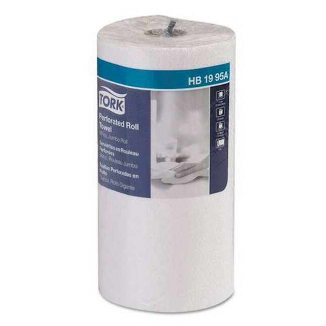 Perforated Paper Towel Roll, 2-Ply, 11 x 9, White, 210/Roll