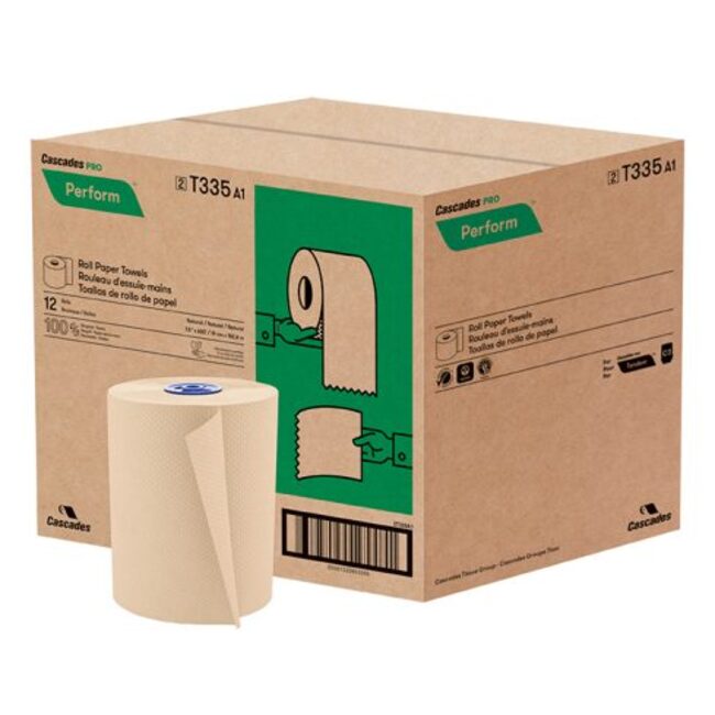 Hand Roll Towels T335 for Tandem dispenser, 12 x 600'