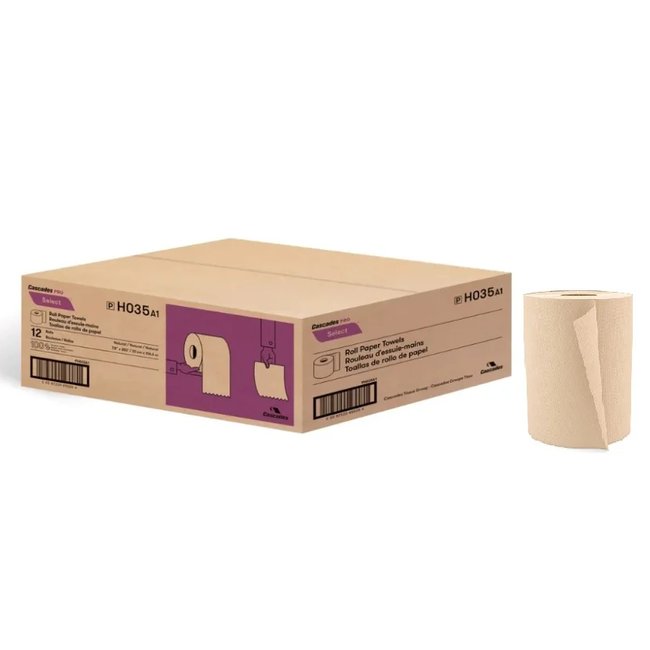 H035 Select Essuie-mains en rouleau brun 12 x 350'