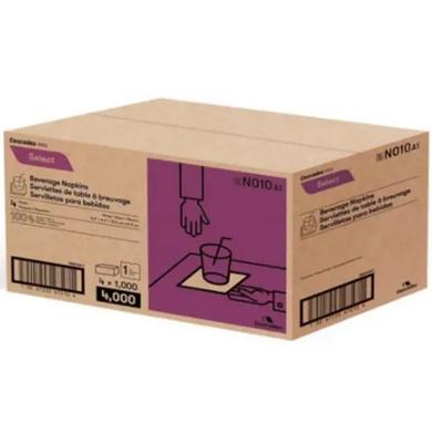 N010 Select, Serviettes de table blanches, 4 x 250 feuilles