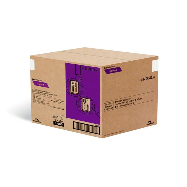 N050 Select, Serviettes de table blanches 3000 feuilles