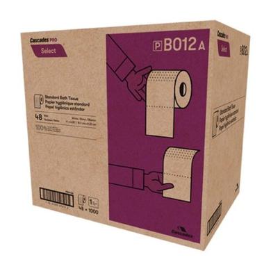 Papier Toilette SELECT B012 - Caisse de 48 Rouleaux 1-Pli