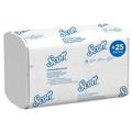 SCOTT Papier à mains pli simple blanc, 25 x 175 feuilles