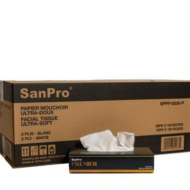 Mouchoirs SanPro® PREMIUM 2 plis, 30x100 feuilles