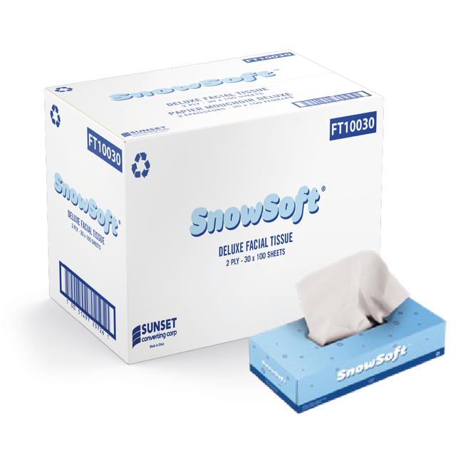 Mouchoirs SnowSoft, 2 plis, 30x100 Feuilles