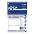 Sac microfiltre HEPA, aspirateur JV200, NVM1C 200, 225, 250, RSV130, RSV150 (5 sacs)