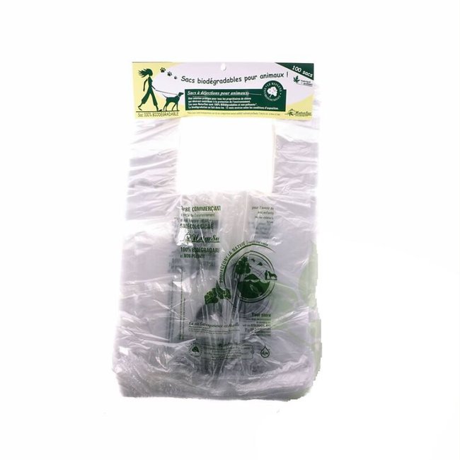 NaturSac Sacs à déjection animaux (100 sacs)