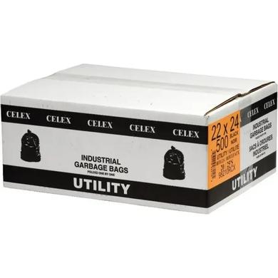 ECO II GARBAGE BAG / 22X24 / BLACK / 500CS / 0.65 MIL THICKNESS