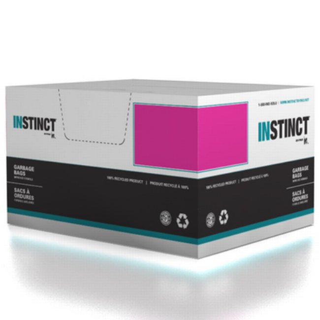 INSTINCT GARBAGE BAG / 22X24 / CLEAR / 500CS / 0.65 MIL THICKNESS