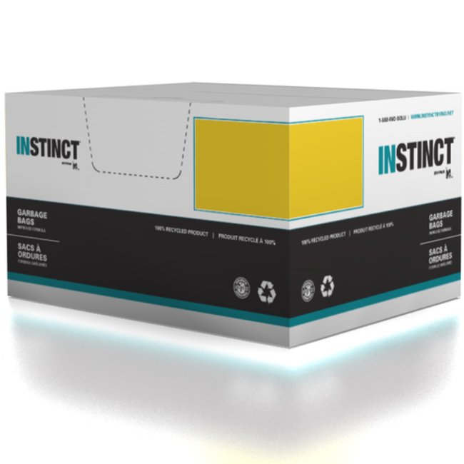 INSTINCT GARBAGE BAG / 26X36 / WHITE / 200CS / 0.90 MIL THICKNESS