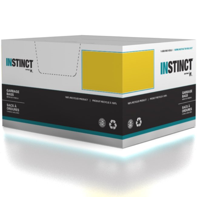 INSTINCT GARBAGE BAG / 26X36 / CLEAR / 200CS / 0.90 MIL THICKNESS