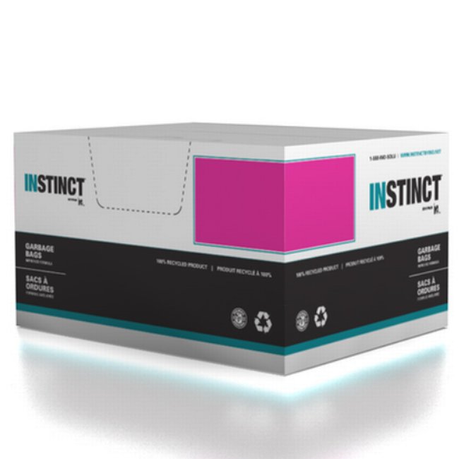 INSTINCT GARBAGE BAG / 26X36 / BLACK / 250CS / 0.70 MIL THICKNESS