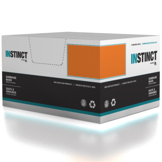 INSTINCT GARBAGE BAG / 26X36 / CLEAR / 150CS / 1.20 MIL THICKNESS