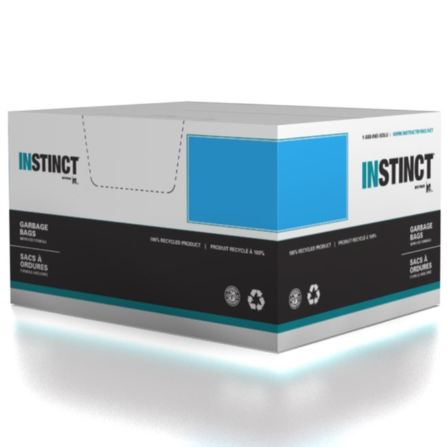 INSTINCT GARBAGE BAG / 26X36 / BLACK / 150CS / 1.60 MIL THICKNESS