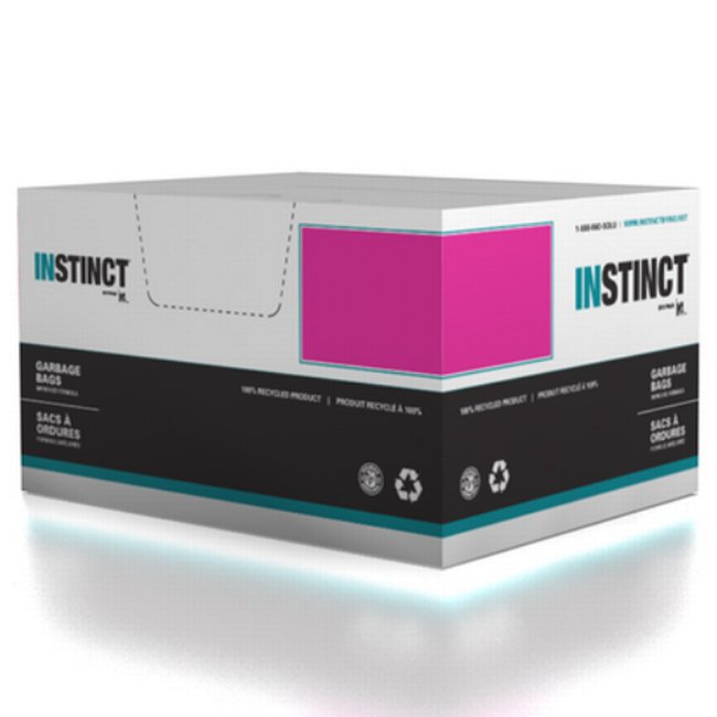 INSTINCT GARBAGE BAG / 30X38 / CLEAR / 200CS / 0.70 MIL THICKNESS