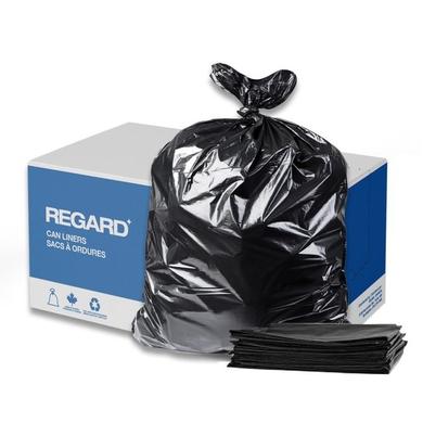 SAC ORDURE REGARD / 35X47 / NOIR / 100CS / 1,20 MIL ÉPAISSEURS