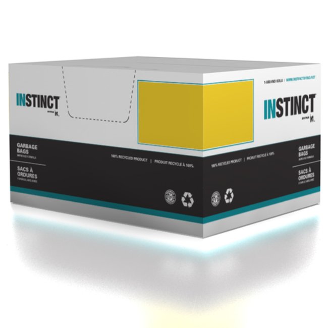 INSTINCT GARBAGE BAG / 35X50 / BLACK / 125CS / 0.90 MIL THICKNESS