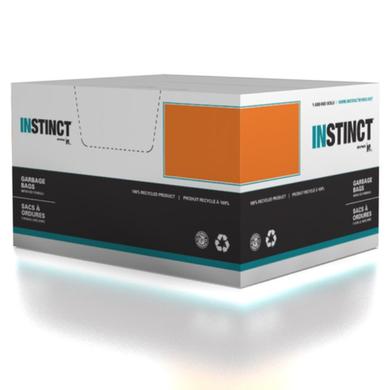 INSTINCT GARBAGE BAG / 35X50 / CLEAR / 100CS / 1.20 MIL THICKNESS