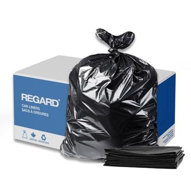 REGARD GARBAGE BAG / 22X24 / BLACK / 500CS / 0.65 MIL THICKNESS