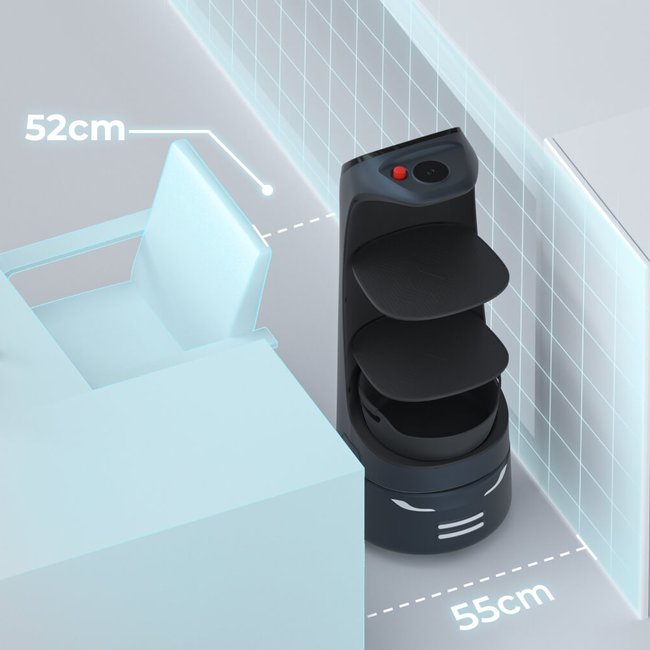 Delivery & Reception Robot with an Ad Display - KETTYBOT Pro - PUDU