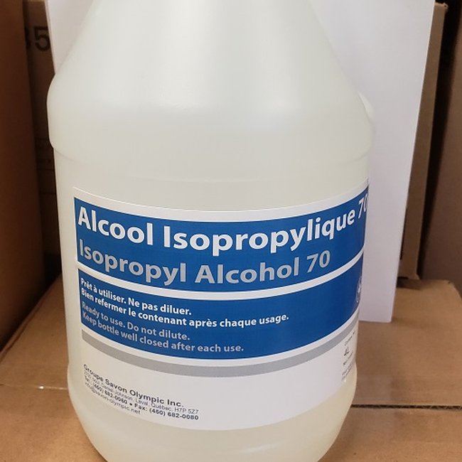 Alcool isopropylique 70% 4L - Shank Equipements