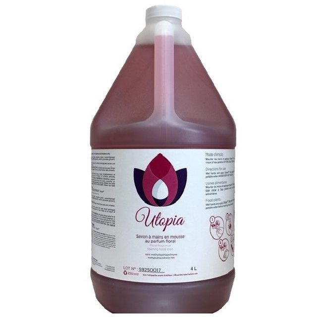Savon à Mains Liquide Moussant UTOPIA 4L