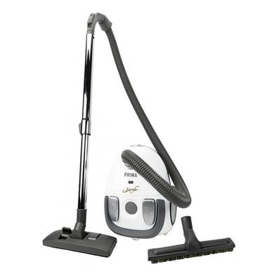 Canister Vacuum - Prima - HEPA Bag - Carpet and Floor Brush - Telescopic Handle - Set of Brushes