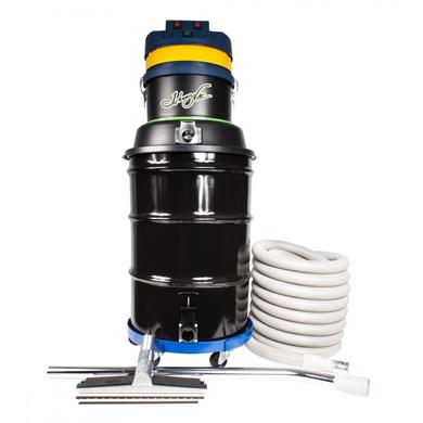 Wet & Dry Commercial Vacuum - 3 Motors - Capacity of 45 Gal (171 L) - with Accessories & Trolley - 50' (15 m) Power Cord