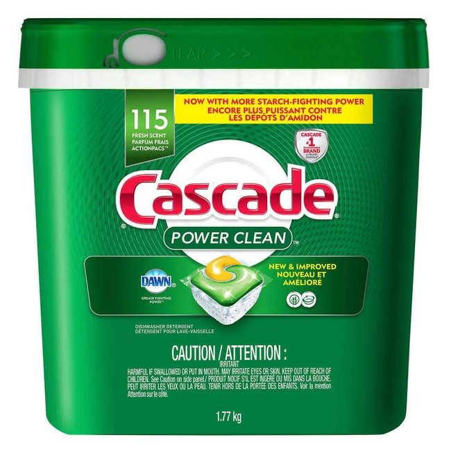 DETERGENT LAVE VAISSELLE 115 PASTILLES POWER CLEAN CASCADE